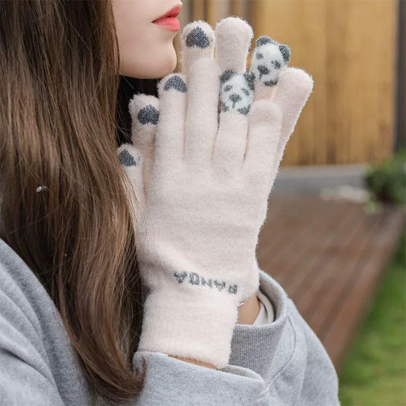 Thermische, weiche, mit dickem Fleece gefütterte Touchscreen-Handschuhe