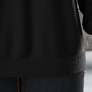 Eleganter Pullover mit V-Ausschnitt und Reißverschluss