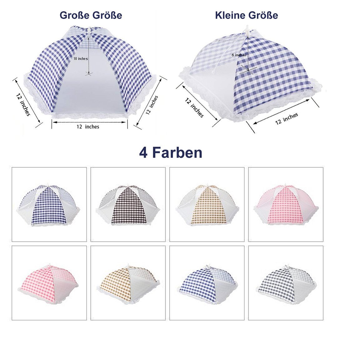 Essen Abdeckung Regenschirm (1 groß und 1 klein)