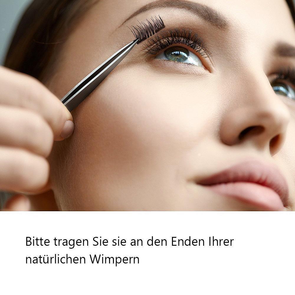 Magnetische Falsche Wimpern（4 Paar/8 Stücke）