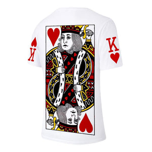 Sommer 3D Poker lose T-Shirt