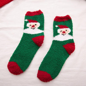 Frauen Weihnachten Plüsch Socken