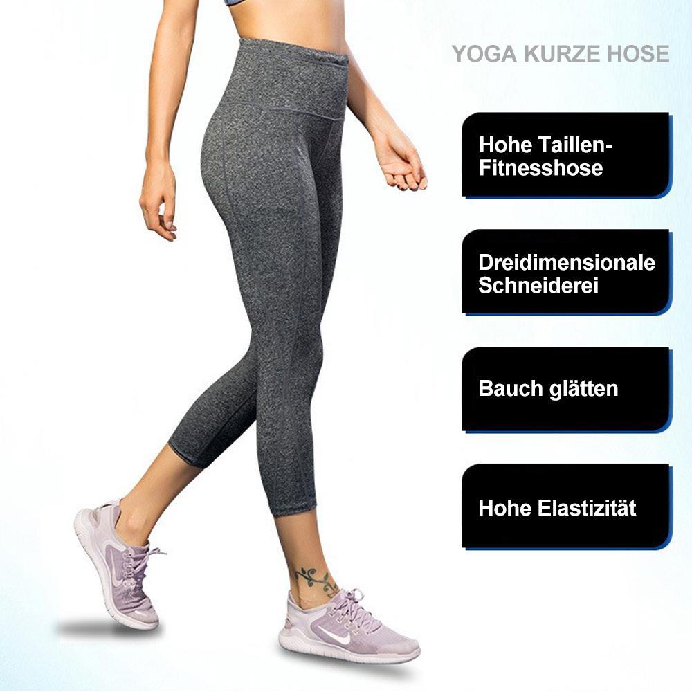 Hohe Taille Yogahosen mit Teleskop-Kordelzug