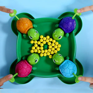 Gierige Schildkröte isst Bohnen- Spielzeug