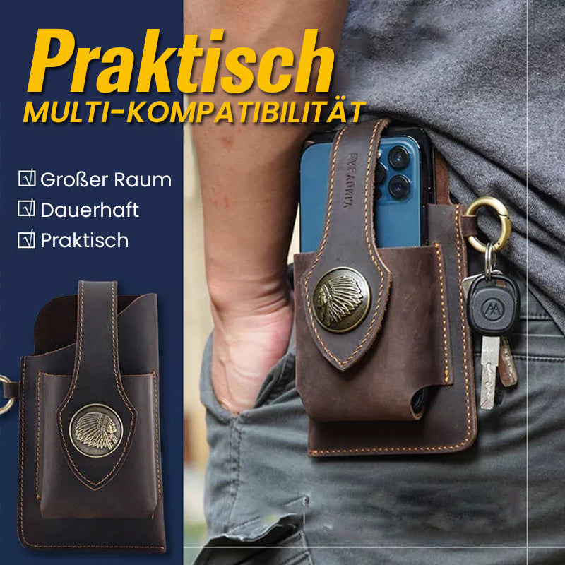 Multifunktionale Handytasche aus Leder