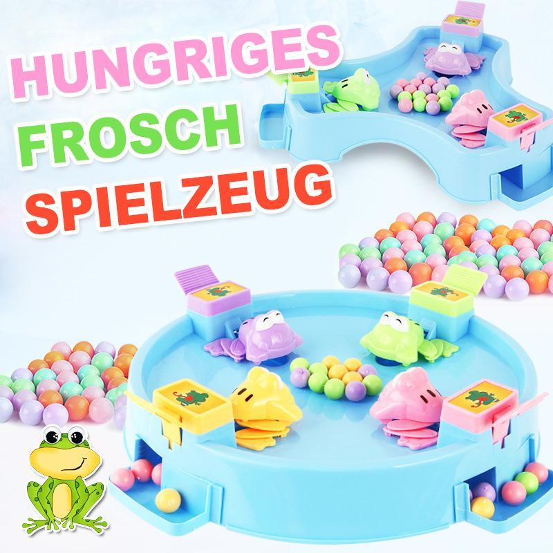 Familien Spielzeug- Frosch essen Erbsen