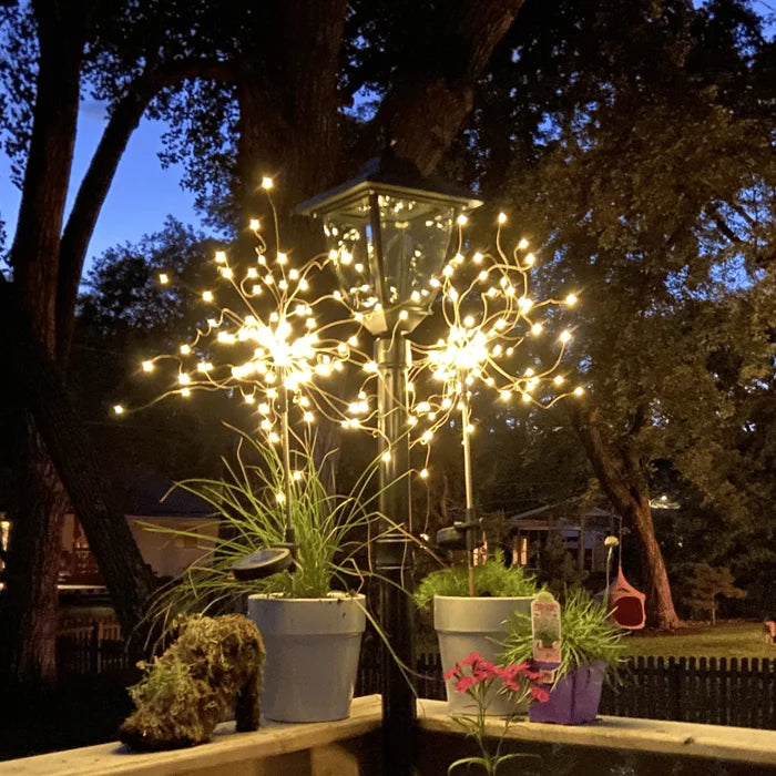 Wasserdichte Solargarten-Feuerwerkslampe