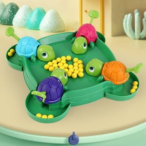 Gierige Schildkröte isst Bohnen- Spielzeug