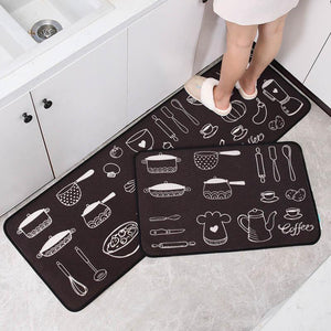 Küche Rutschfester Teppich mit Muster