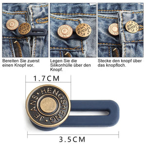 Einziehbarer Knopf für Jeans