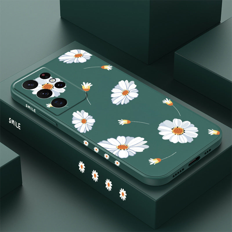 Gänseblümchen-Handyhülle aus Silikon für Samsung