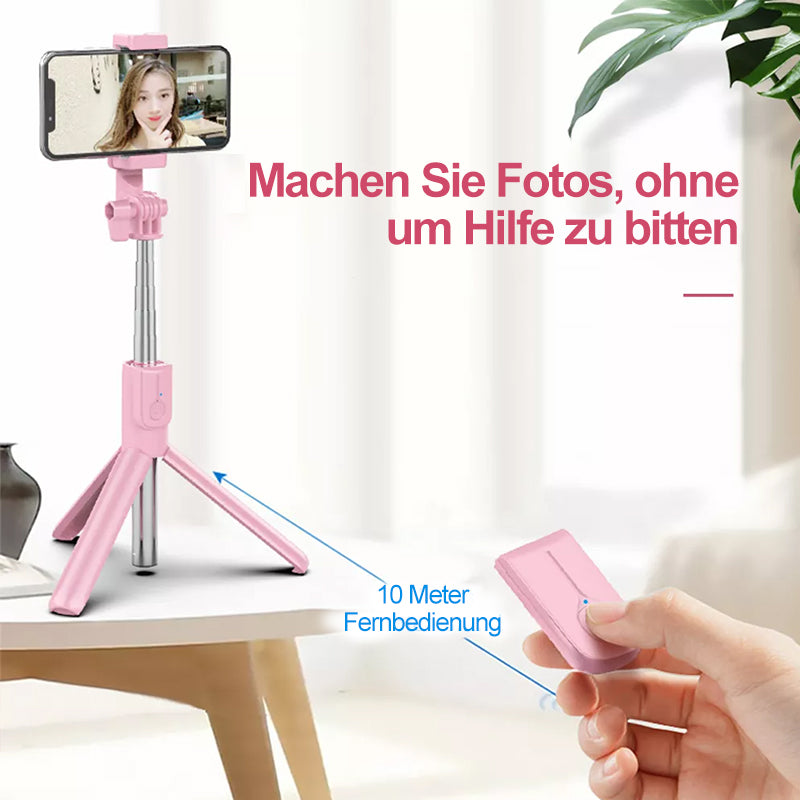 Selfie-Stick mit LED-Aufhelllicht