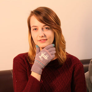 Gestricktere Touchscreen-Handschuhe (Ein Paar)