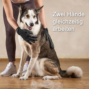 Fellpflege-Handschuh für Pferde, Hunde und Katzen (1 Paar)