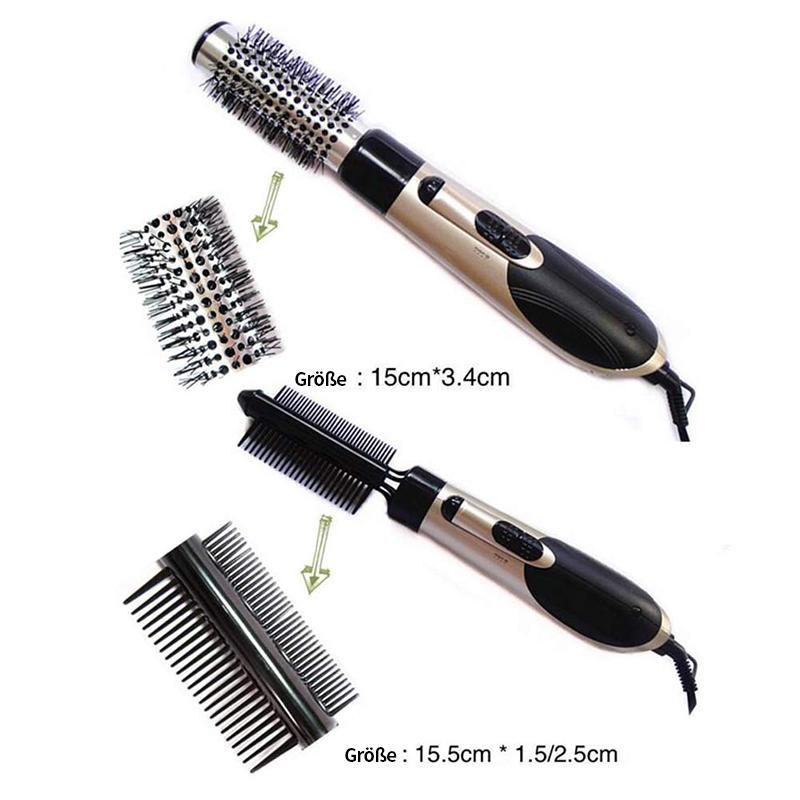 7in1 Professionelle multifunktionale Styling-Tools Breite Bürste Haartrockner Glätteisen Kamm Clip Pipe Roller Brush