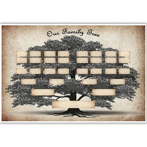 🔥Weihnachtsverkauf-Familiengeschichte Stammbaum Leinwand🎄