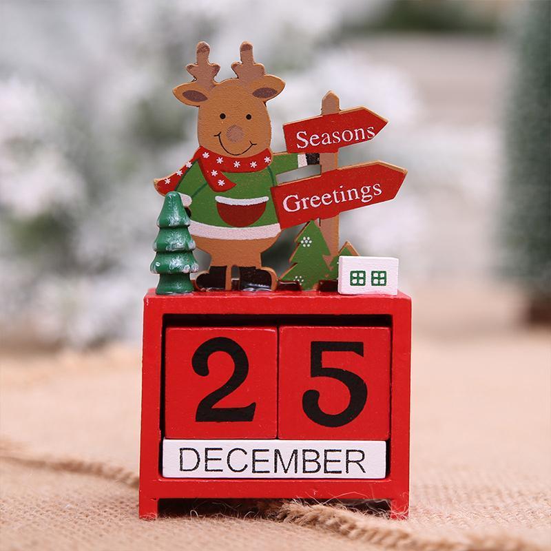 Weihnachtsmann Holzkalender/ Schmuck