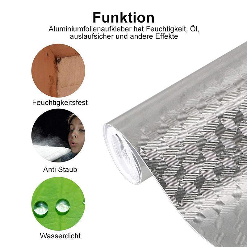 Wasserdichter ölbeständiger Aluminiumfolie-selbstklebender Wandaufkleber