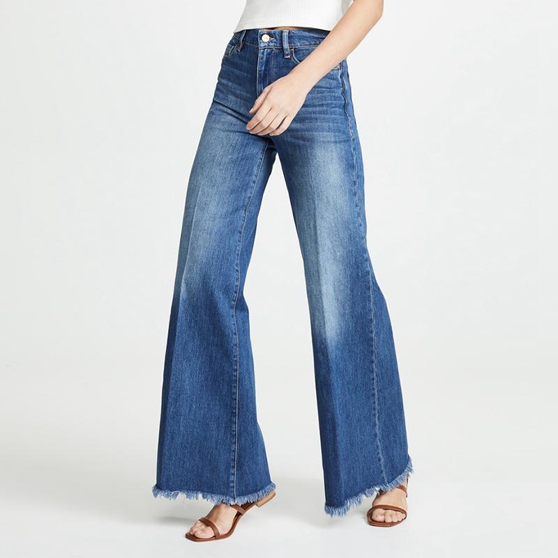 Damen Jeans mit Fransen