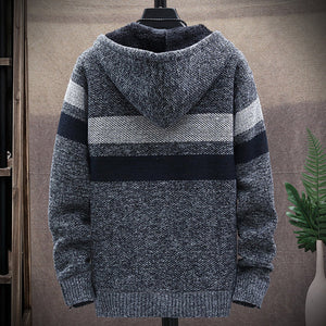 Langärmlige Strickjacke für Herren