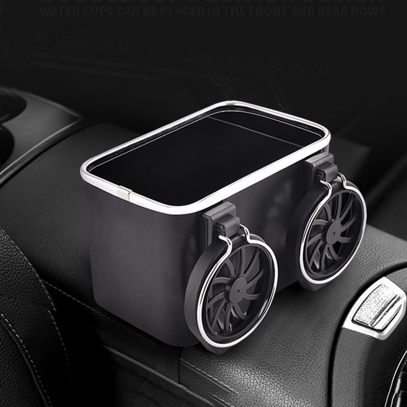 ✅Multifunktionale Taschentuchbox fürs Auto mit Flaschenhalter✨