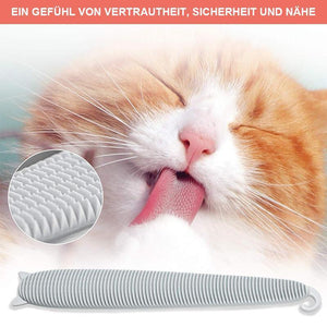 Entspannende Katzenzungen Massagebürste