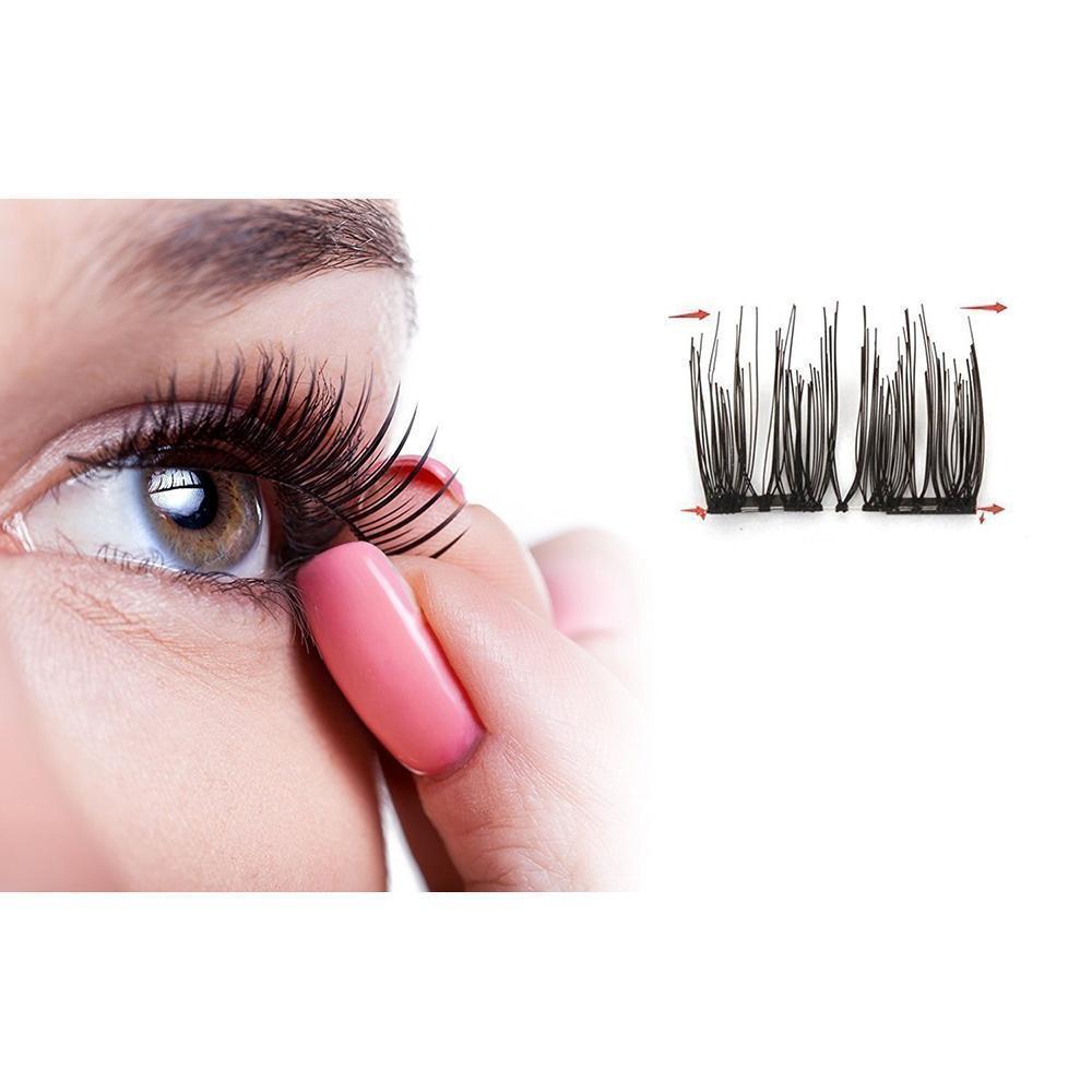 Magnetische Falsche Wimpern（4 Paar/8 Stücke）