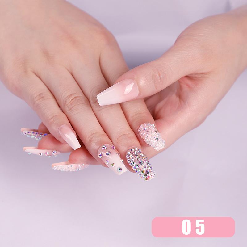 Glänzendes Strass Nagelkunst Set