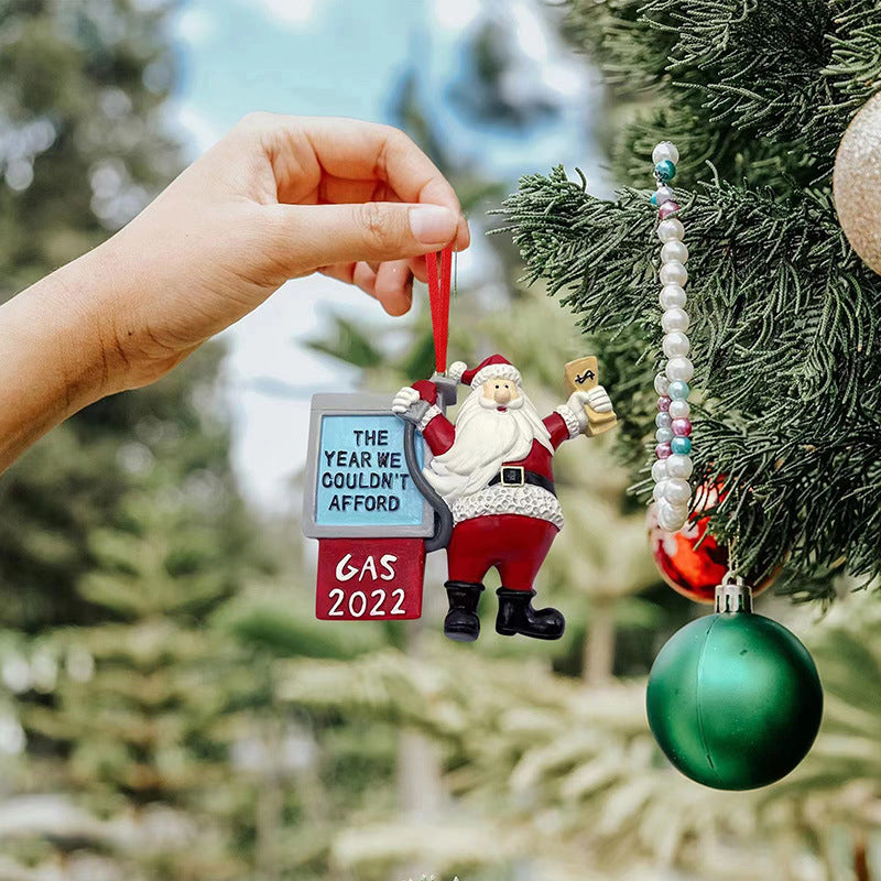 Weihnachtsmann hängende Ornamente