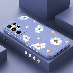 Gänseblümchen-Handyhülle aus Silikon für Samsung