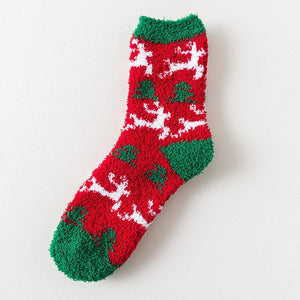 Frauen Weihnachten Plüsch Socken